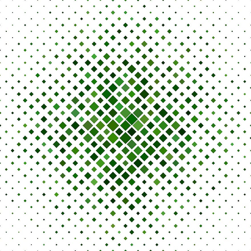 Green, Square, Pattern, Diagonal, Background, Repeating, Template, Decorative, Shape, Repetition, Centered