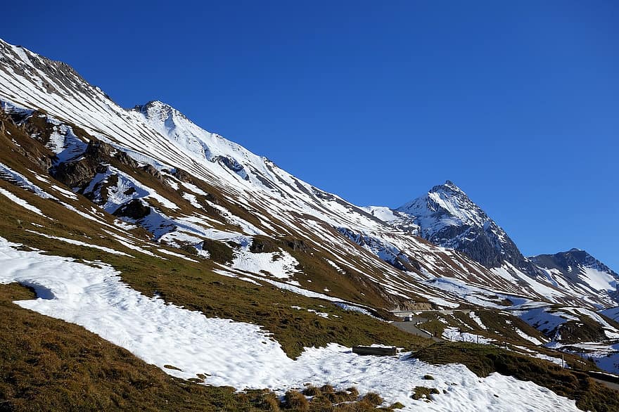منظر طبيعي للجبل ، ثلج ، جبال الثلج ، قمة ، سلسلة جبال ، الصقيع ، شتاء ، وينتر سكيب ، snowscape ، المناظر الطبيعيه ، جبال الألب