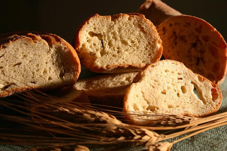 chleb, jedzenie, pszenica, świeżość, bochen chleba, zbliżenie, organiczny, mąka, pieczony, zdrowe odżywianie, smakosz