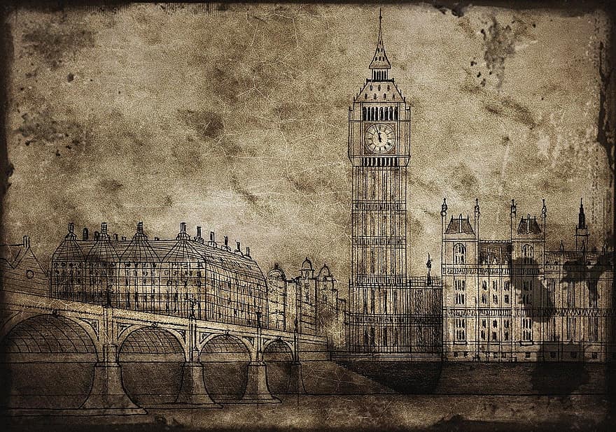 Londen, Big Ben, Engeland, Groot Brittanië, referentiepunt, toerisme, stad, toren, britannia, reizen, Westminster