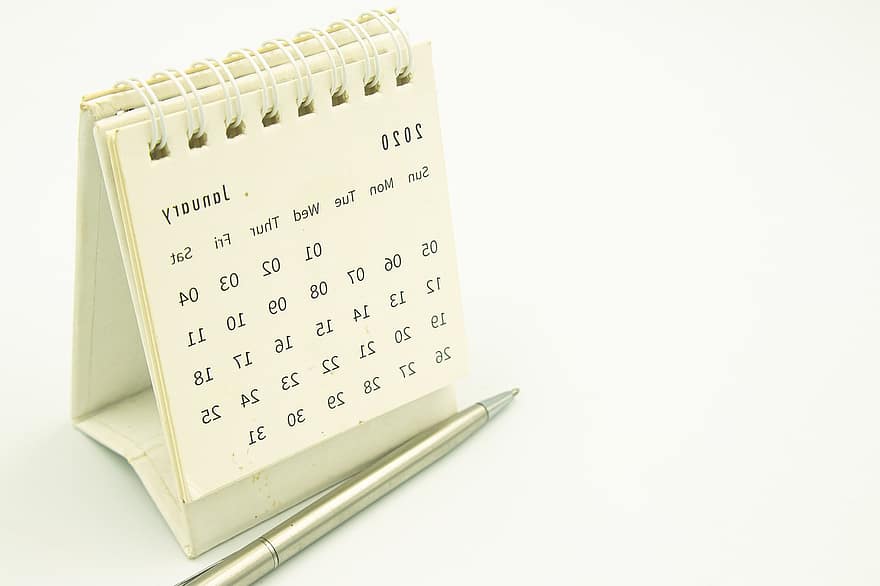 kalender, klemme, Dato, skrivebord, begivenhet, hver dag, penn, dagbok, virksomhet, februar, hvit