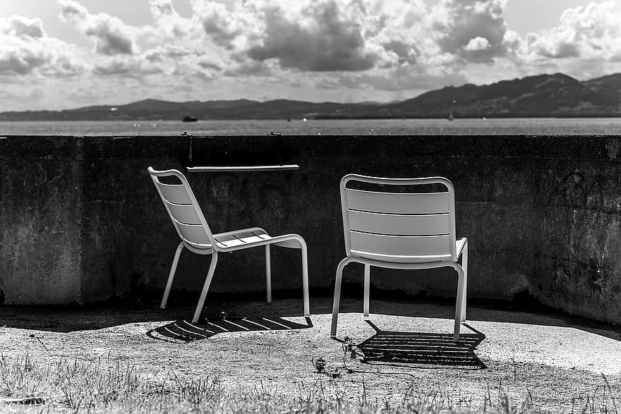 sandalye, plaj, yalnız, umut