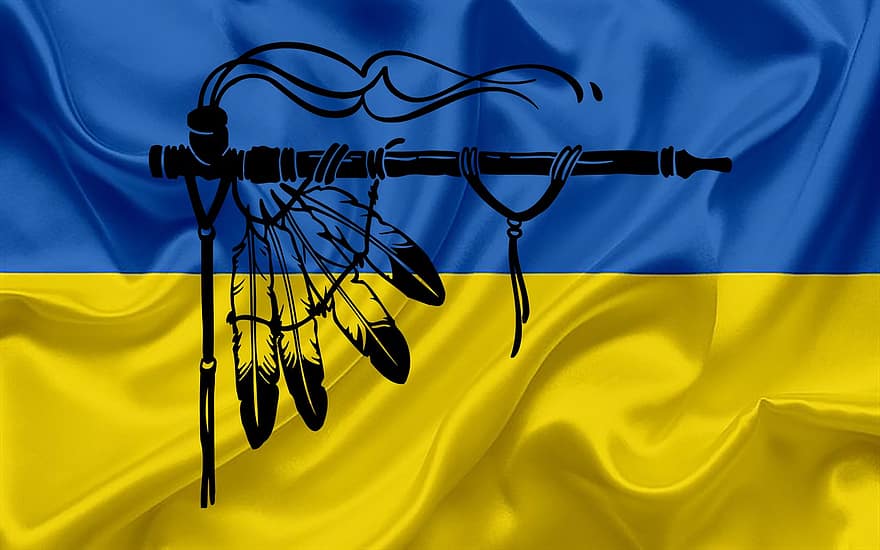 Ucraïna, pau, bandera, país, canonada, serenitat, guerra