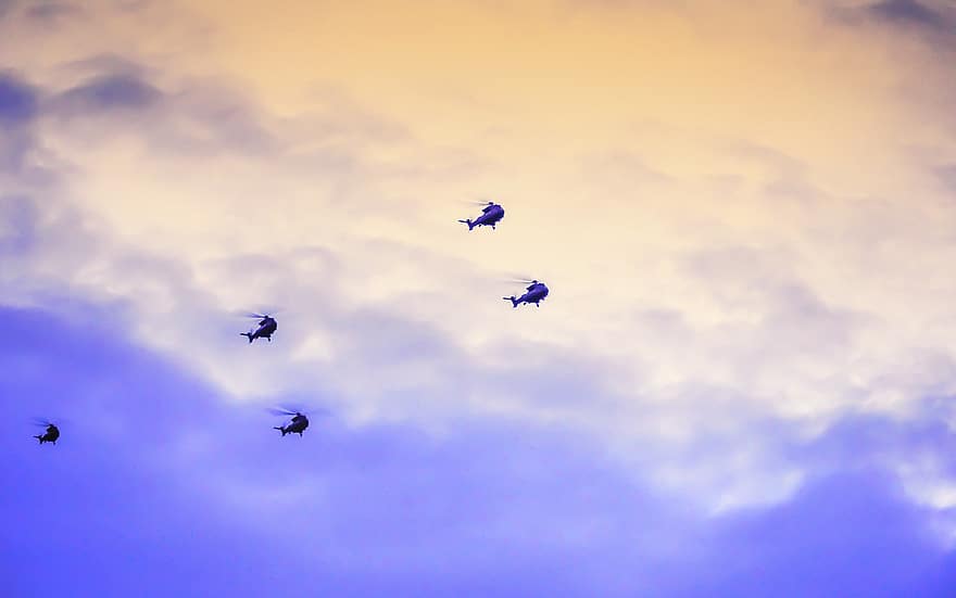 helicòpters, exèrcit, aviació