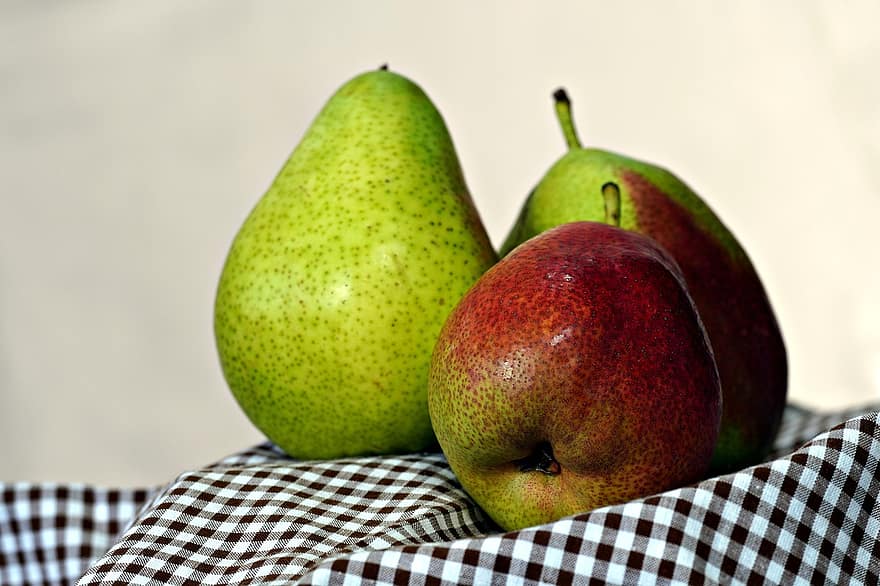 päron, frukt, mat, Pocherat päron, färska frukter, producera, organisk, hälsosam, friskhet, äta nyttigt, närbild
