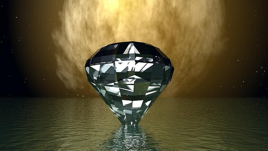 반사, 다이아몬드, 보석, 훌륭한, 보석류, 빛나는, 비싼, 돌, 캐럿, 혼례, 선물