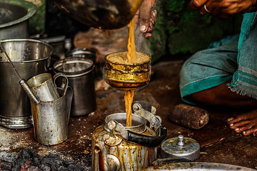 чай, Індія, варанасі, приготування їжі