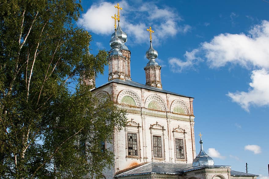 arhitektūra, baznīca, templis, kupols, katedrāle, Krievija