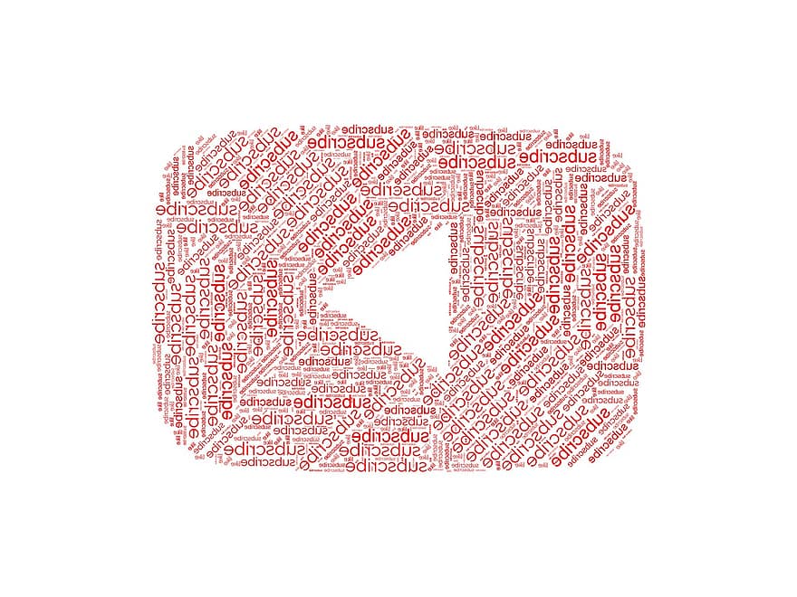 Youtube, berlangganan, video, logo, bermain