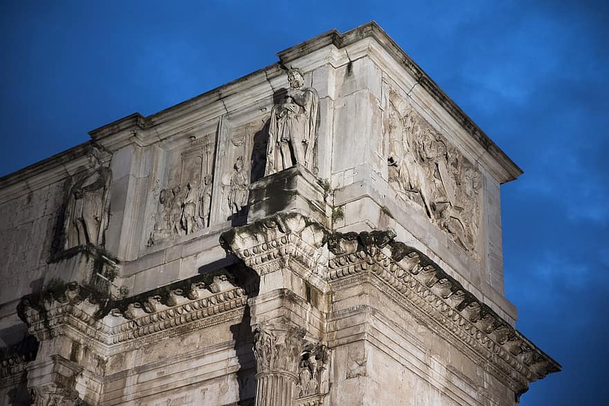 monumento, construção, antigo, arco, arquitetura, Roma, Constantino, ponto de referência, turismo, história, Europa