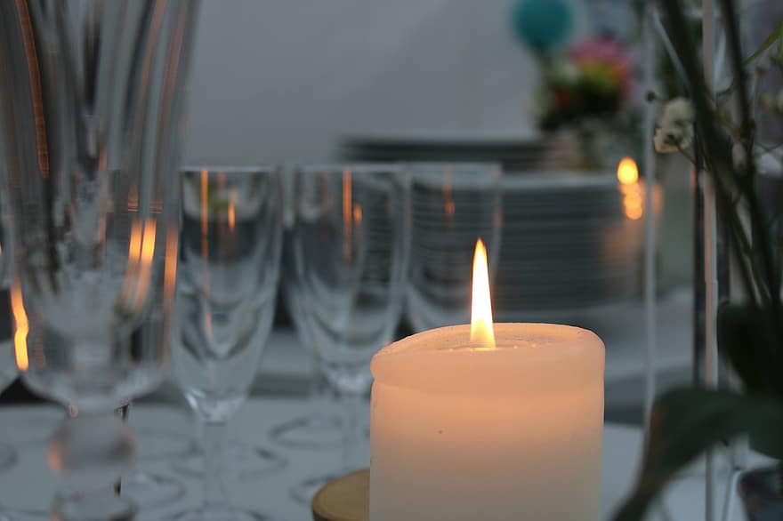 svíčka, svatba, oslava