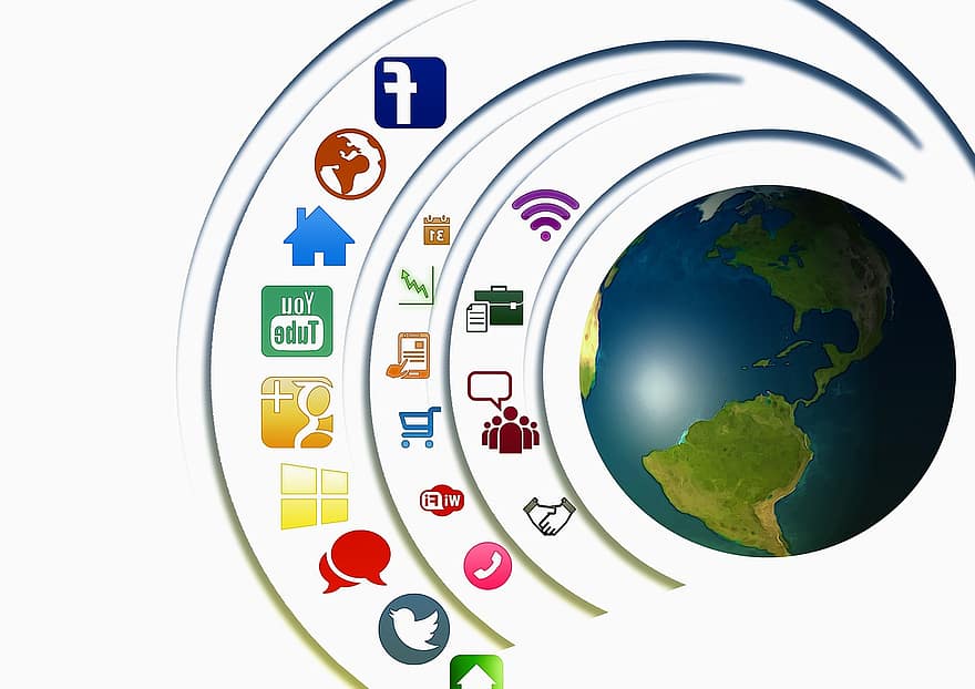 ikon, social, netværk, præsentation, multimedie, internet, internet side, sociale medier, social networking, logo, symboler