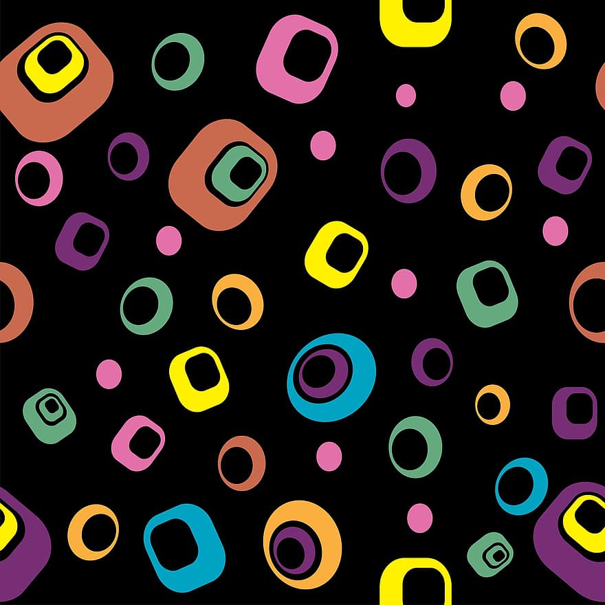 Аннотация, фон, ретро, 60-е годы, 70-е годы, круги, квадраты, абстрактные фоны, абстрактный фон, дизайн, цветной абстрактный фон