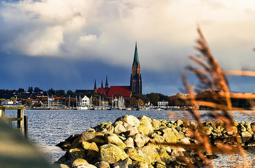 Εκκλησία, dom, schleswig, schlei, πτώση, Άγιος Πετρί Δομ, φιόρδ, φιόρδ της Βαλτικής Θάλασσας, βόρεια της Γερμανίας