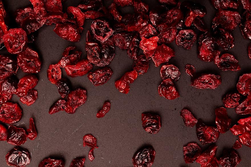 Fruit, Cranberry, Dried Fruit, Berry, Snack, Food, Nutrition, backgrounds, close-up, pattern, candy