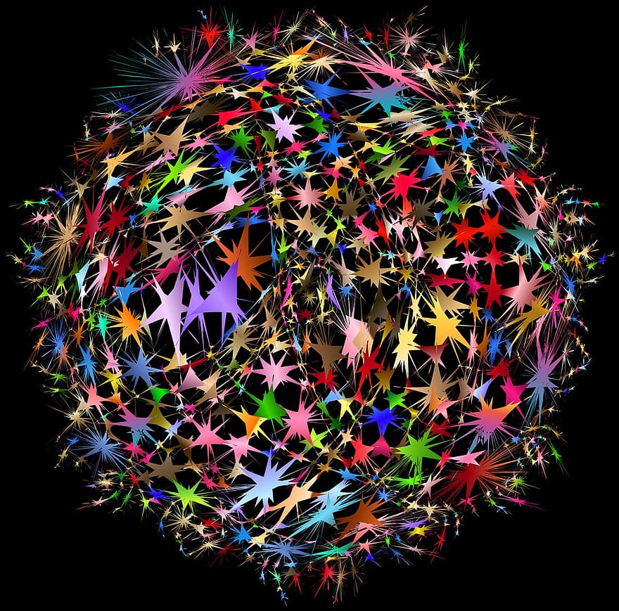 वेब, नेटवर्क, एकीकरण, intertwined, सार, कला, सितारा, रंगीन, ज्यामितिक, रंग, चश्मे
