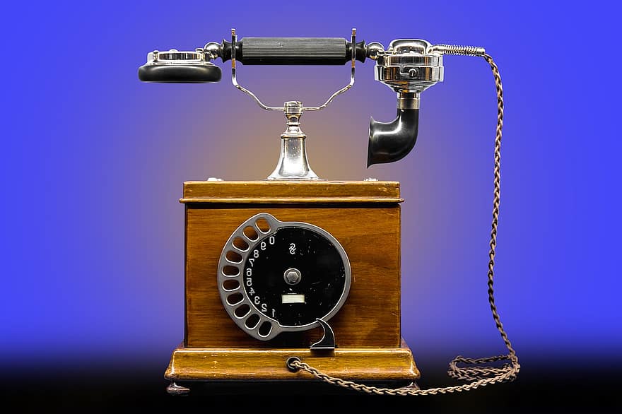 Telephone, Vintage, Communication, Phone, Dial, Call, Line