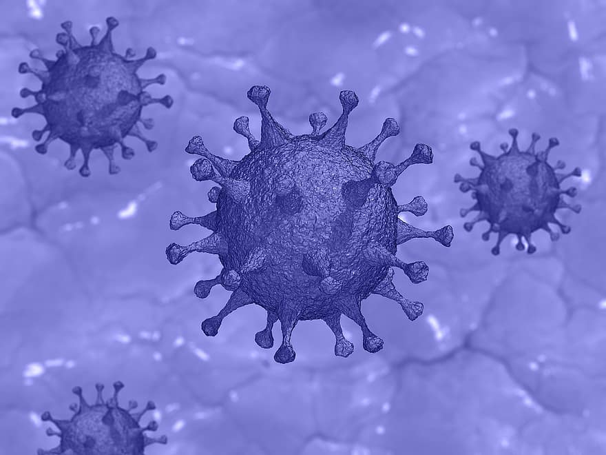covid-19, virus, coronavirus, pandemi, epidemi, karantän, infektion, SARS-CoV-2, korona, Blått virus