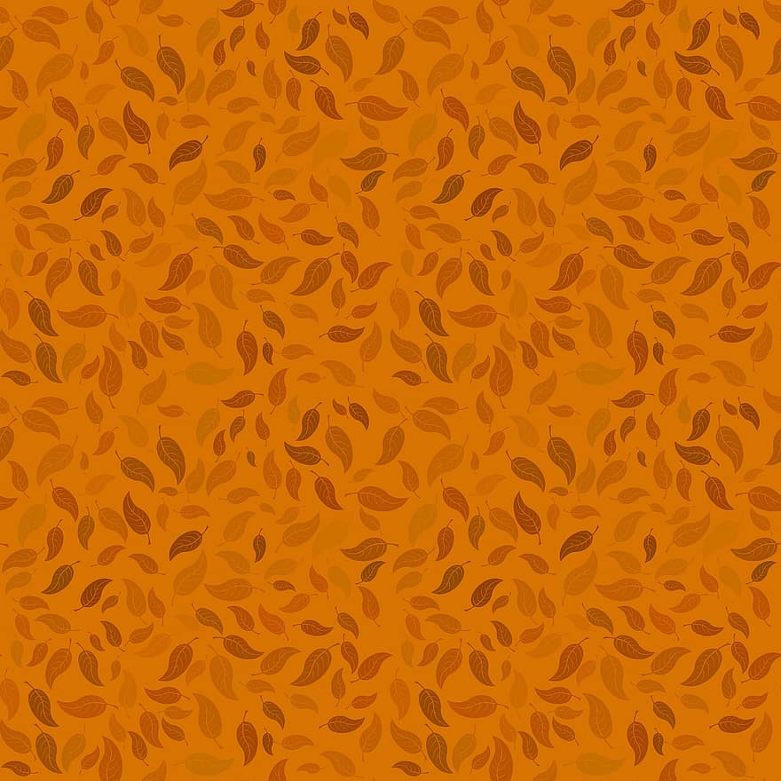 sai, folhagem, laranja, folhas de laranja, folhas de outono, folhas que caem, folhagem de outono, padronizar, desenhar, pano de fundo, papel de parede