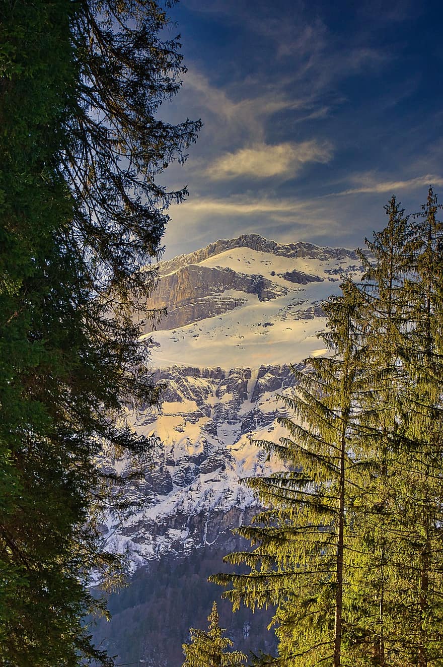 hegyek, Franciaország, Alpok, természet, tájkép, Hat-patkó, Haute-Savoie