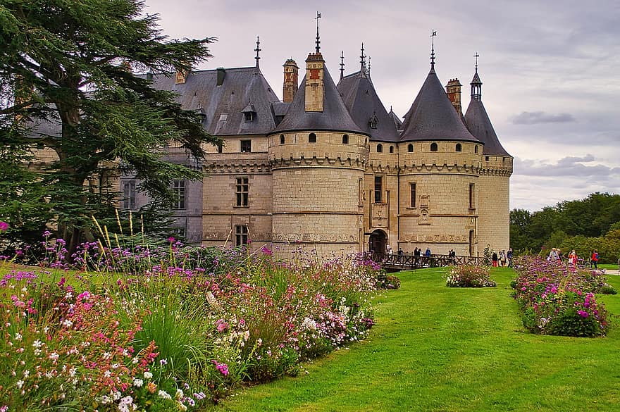 slott, Chaumont-sur-loires fästning, Slottet i Chaumont-sur-loire, loir-et-cher, Loiredalens centrum