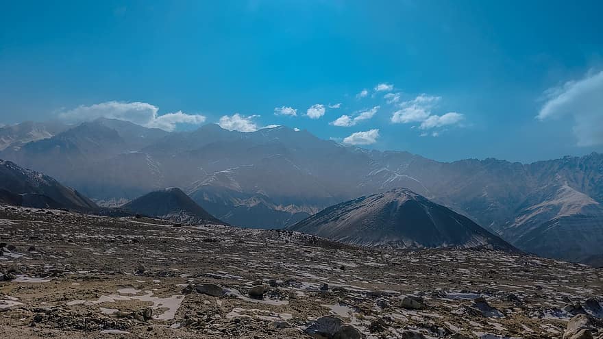 leh, Ladakh, kashmir, indien, rejse, natur, landskab, bjerge, himalaya, turisme, himmel