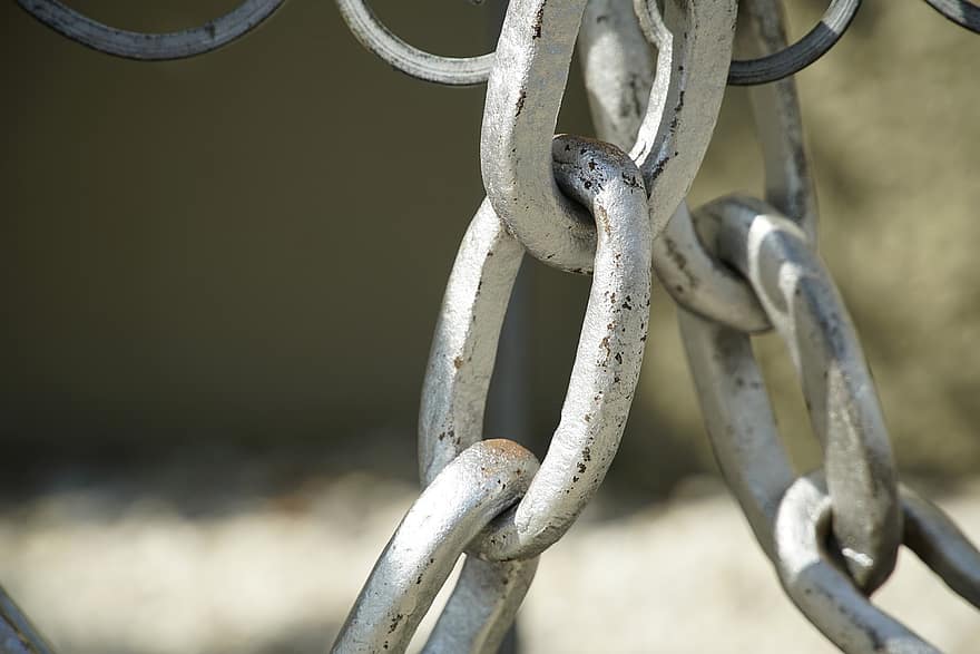 cadenas, metal, planchar, seguridad