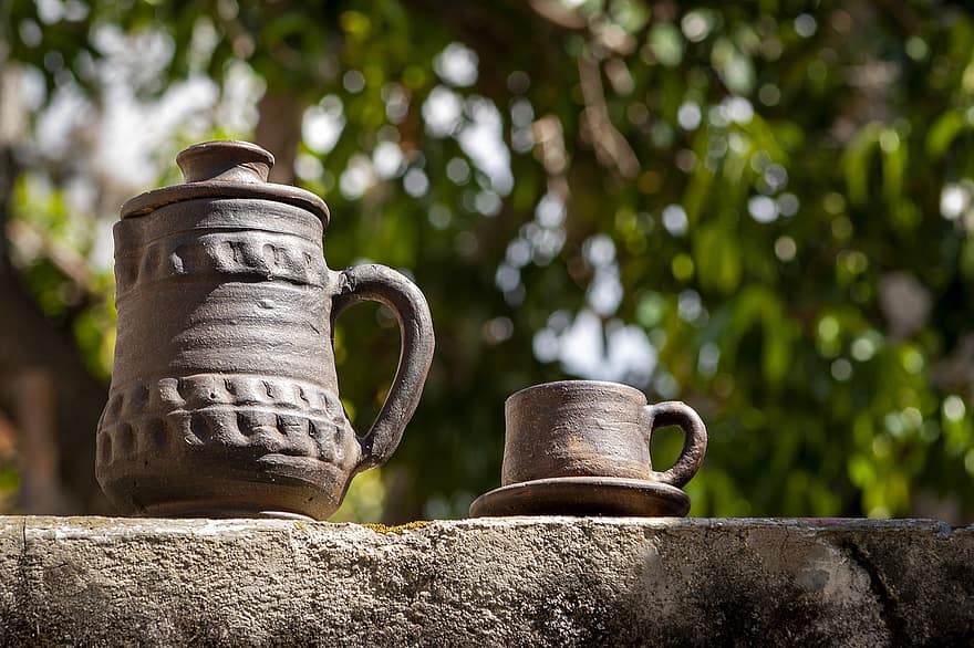 Jug, Container, Pottery, Jar, drink, close-up, coffee, old-fashioned, crockery, mug, table