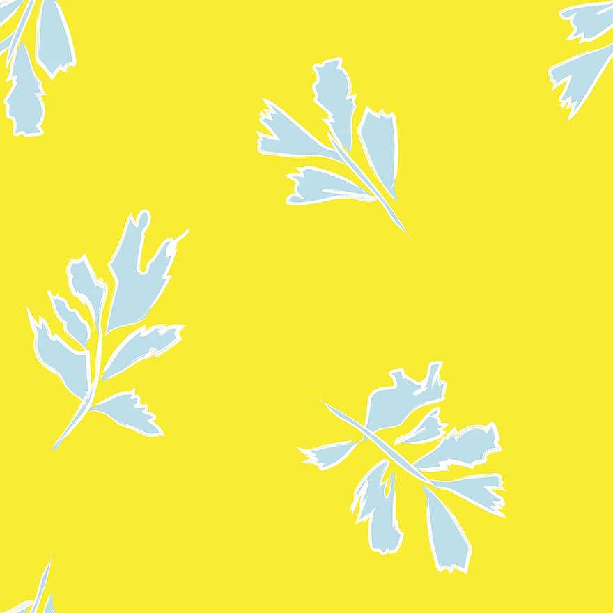 Leaves, Pattern, Print, Botanical, Tropical, Nautical, Seamless, Allover, Repeat, Background, Botanic
