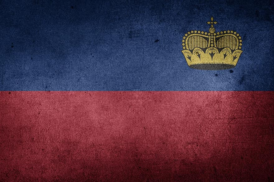 깃발, 리히텐슈타인, 유럽, 국기