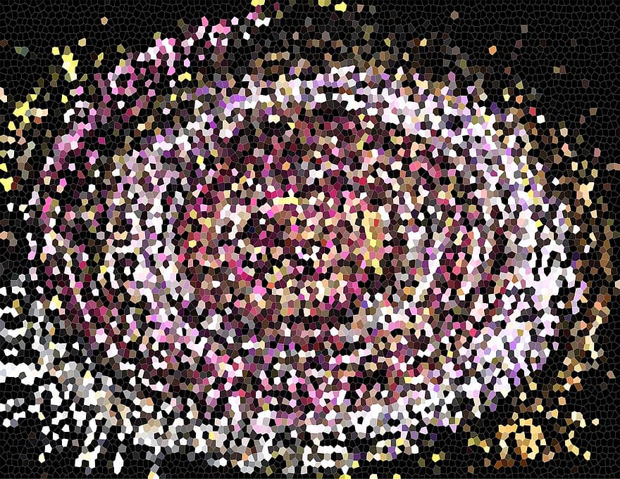 Mosaik-, bunt, abstrakt, kreisförmig, Spiral-, Wirbel