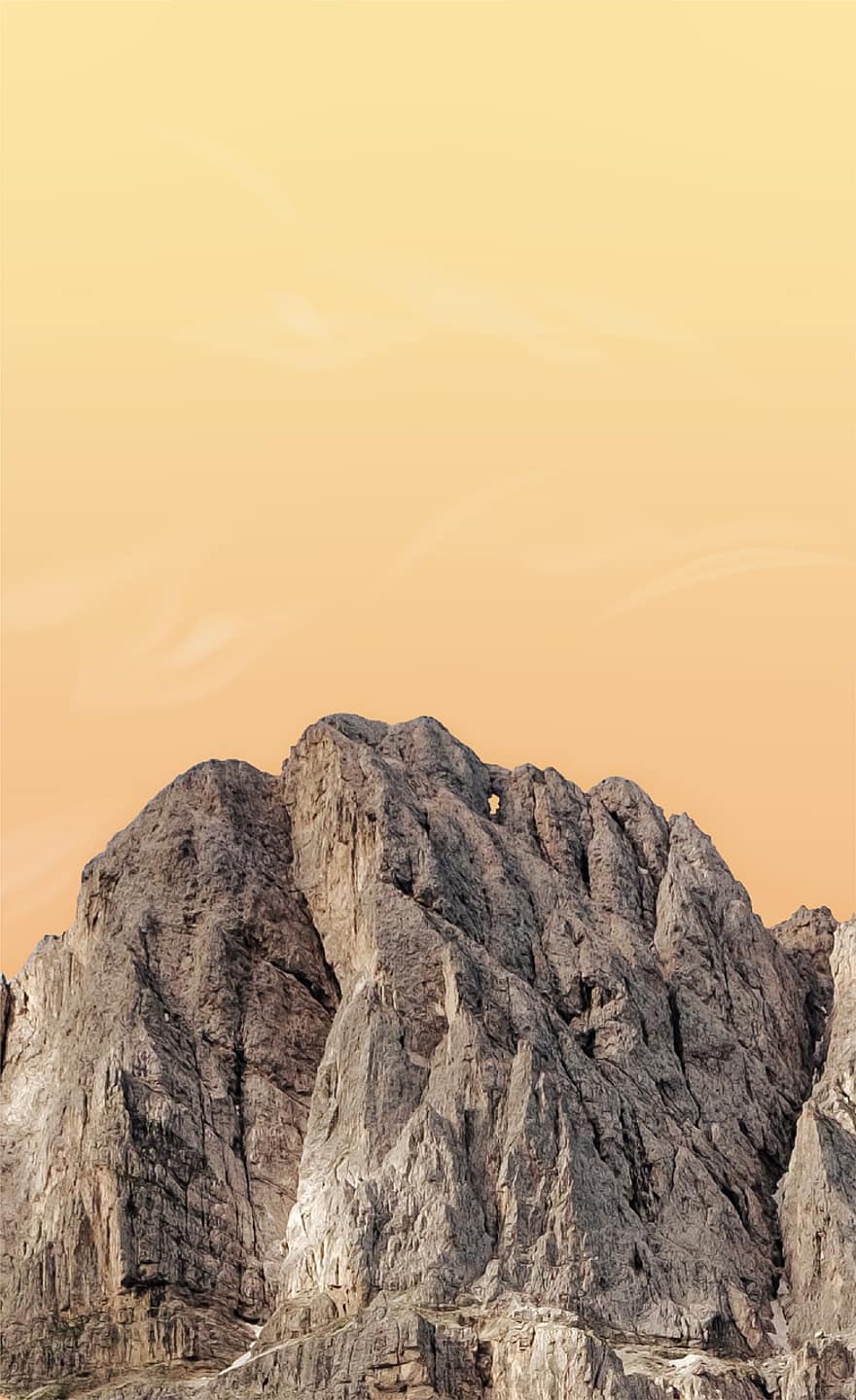 felsiger Berg, Sonnenuntergang, Geologie, Tapete, Hintergrund, Berg, Handy-Hintergrundbild