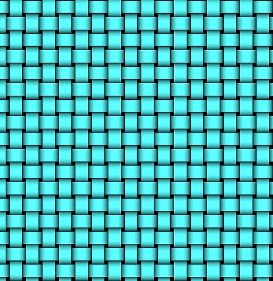 Background Weave, Blue, Squares
