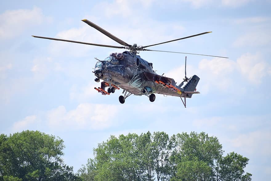 ヘリコプター、航空、航空機、mi-24、Mi-35