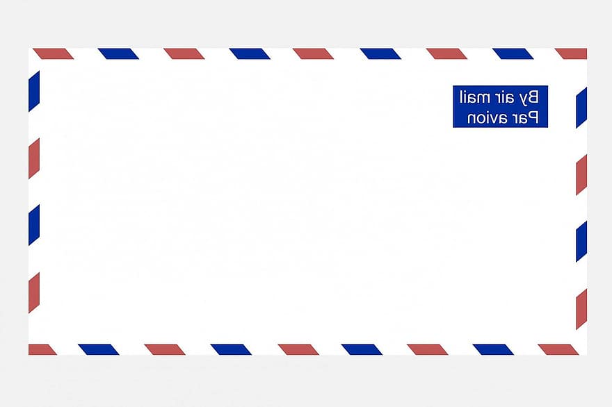Luchtpost Envelop, luchtpost, envelop, modern, blanco