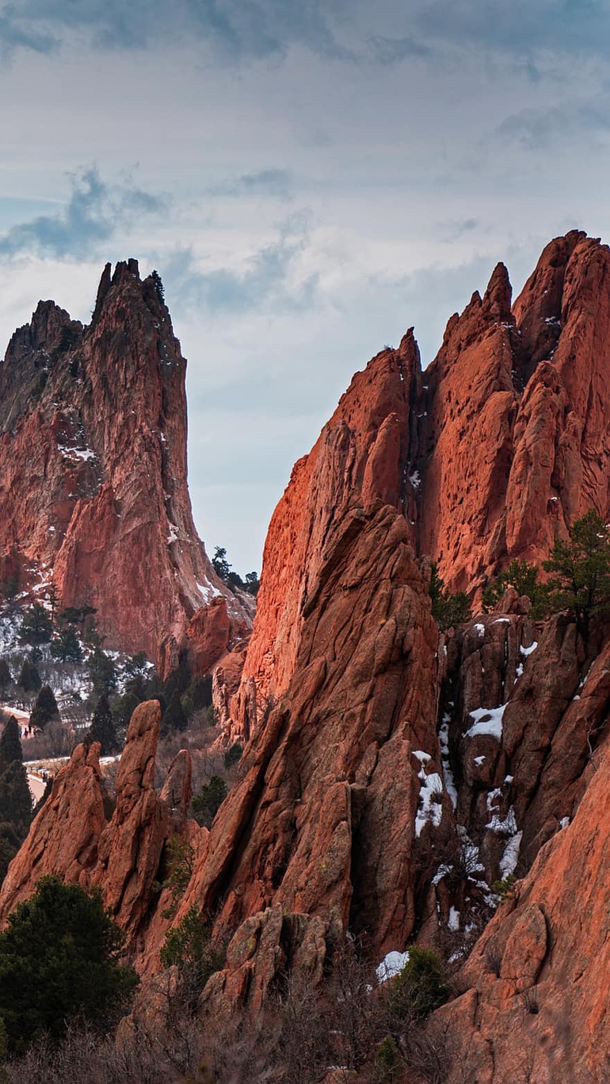 roches rouges, Colorado, les montagnes, Etats-Unis, la nature, Roche, paysage, formation, grès, scénique, montagnes Rocheuses