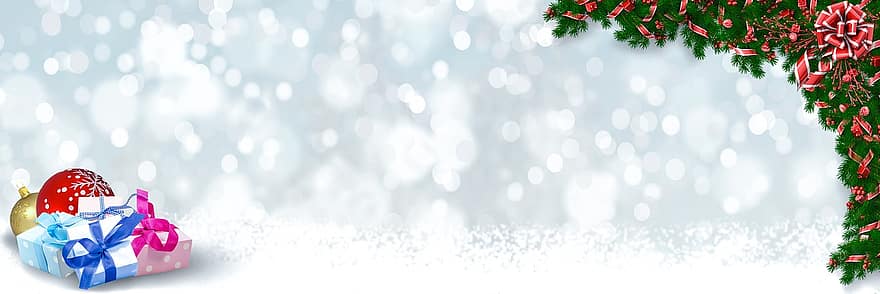 Weihnachtsbanner, Banner, Weihnachten, Geschenke, Dekoration, dekorativ, Design, Schnee, Verkaufsbanner, Werbebanner, Weihnachten Hintergrund
