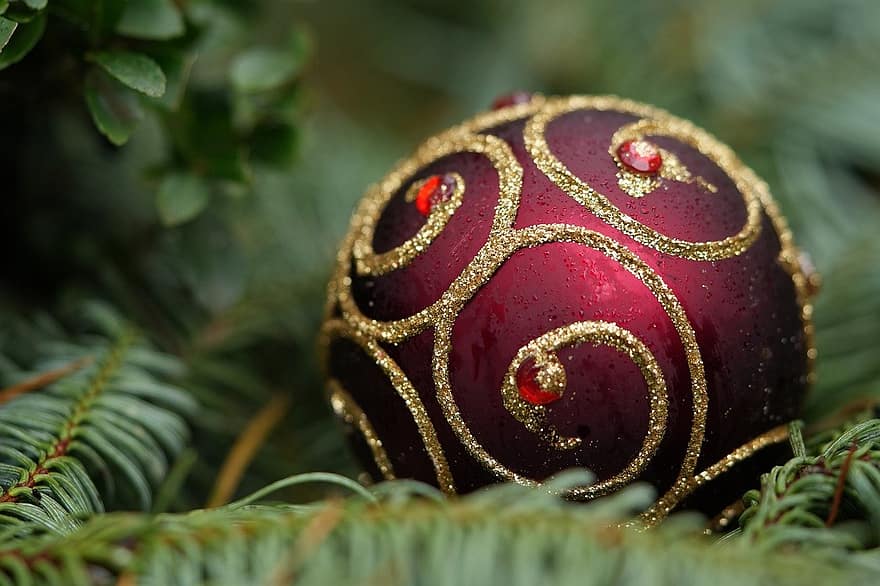 ornament, jul, julekule, julepynt, ferie