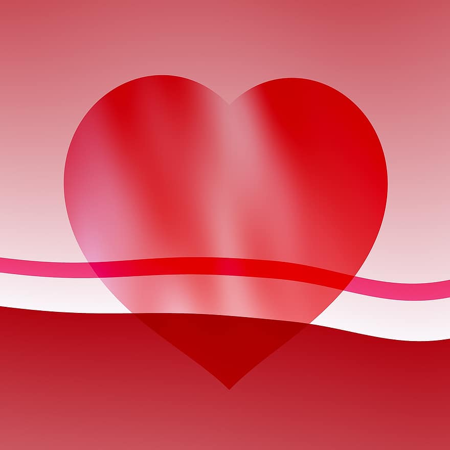 قلب ، حب ، رومانسي ، حب القلب ، عيد الحب ، نمط ، عيد حب سعيد ، خلفية رومانسية ، خلفية حمراء ، الحب الأحمر ، قلب أحمر