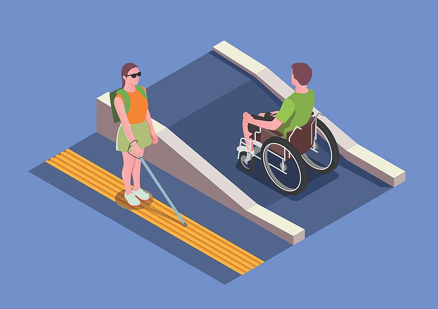 mobilitet, Integreringen av det sosiale, spesielle behov, Fysisk funksjonshemmede, mangfold, interaksjon, uførhet, stol, hjul, De handikappede, omsorg