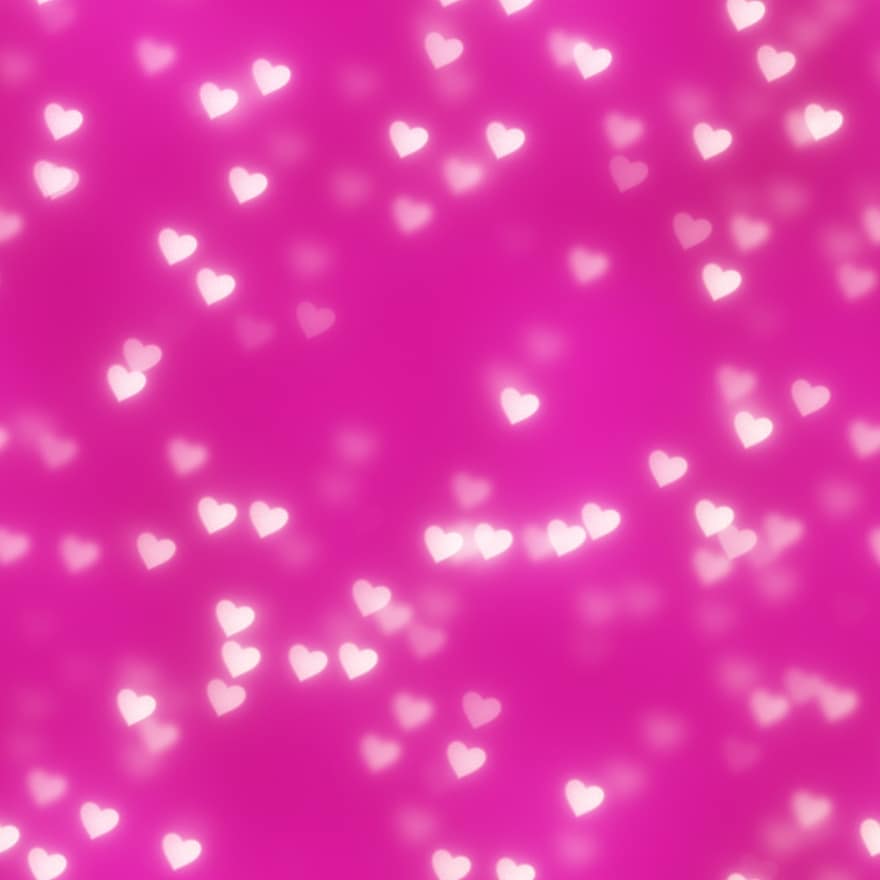गुलाबी, दिल, bokeh, निर्बाध टाइलिंग, पृष्ठभूमि, गुलाबी दिल