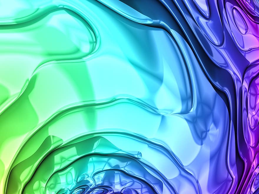 Fractal, Colorful, Design, Background, Aesthetic, Bright