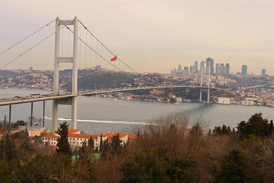 istanbul boğazı, İstanbul, görünüm, deniz