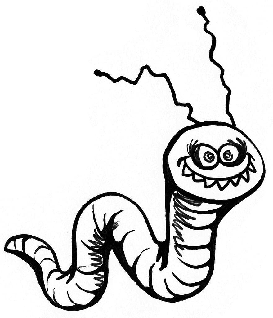 Worm, Crazy, Funny, Monster, Nature, Are, Fun