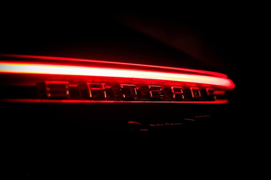 Car, Light, Porsche, Automobile, night, speed, illuminated, glowing, lighting equipment, electricity, close-up