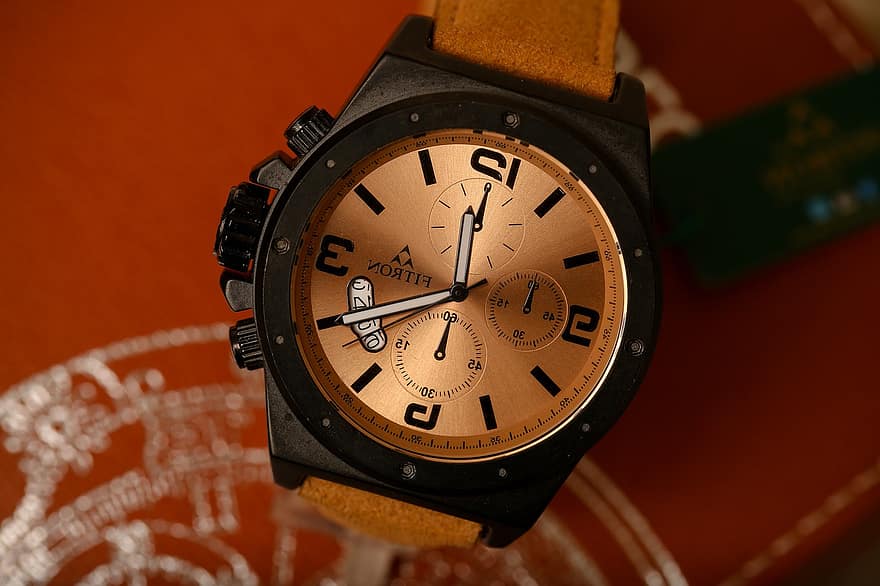 náramkové hodinky, hodinky, čas, Fitron, hodin, minut, doplněk, móda, návrhář, detail, hodiny