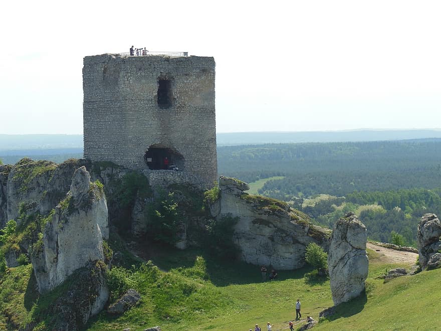Zamek w Olsztynie, zamek, gruzy, Polska