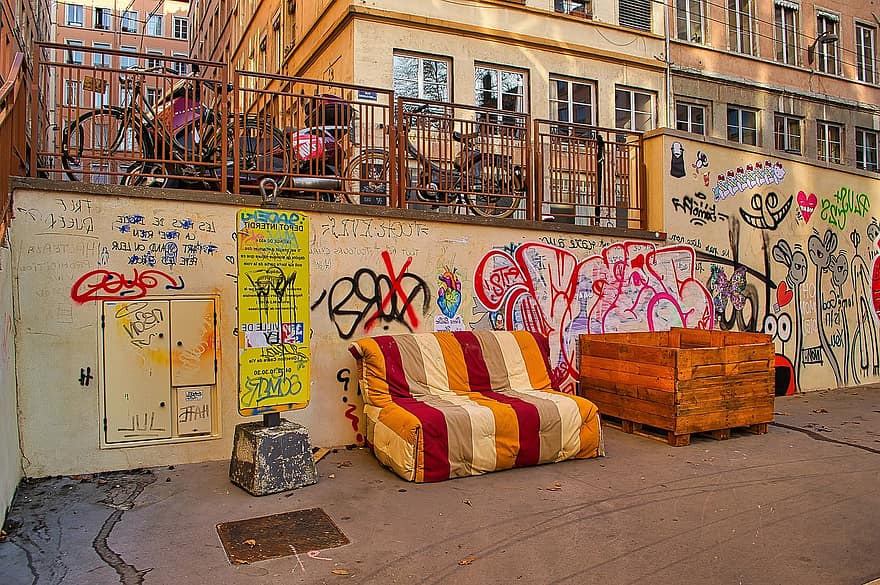 graffiti, urban kunst, kunst, by-, by, væg, maleri