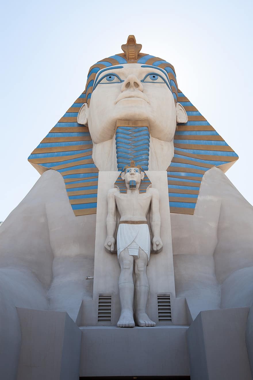 Las Vegas, Louxor Vegas, égyptien, Nevada, sphinx, casino, Vegas, Voyage, pharaon, un hôtel, architecture