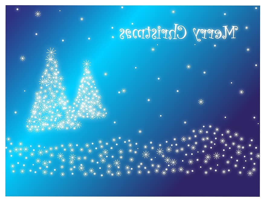 fons, targeta, celebració, Nadal, desembre, decoratiu, salutació, festa, alegre, blau, temporada